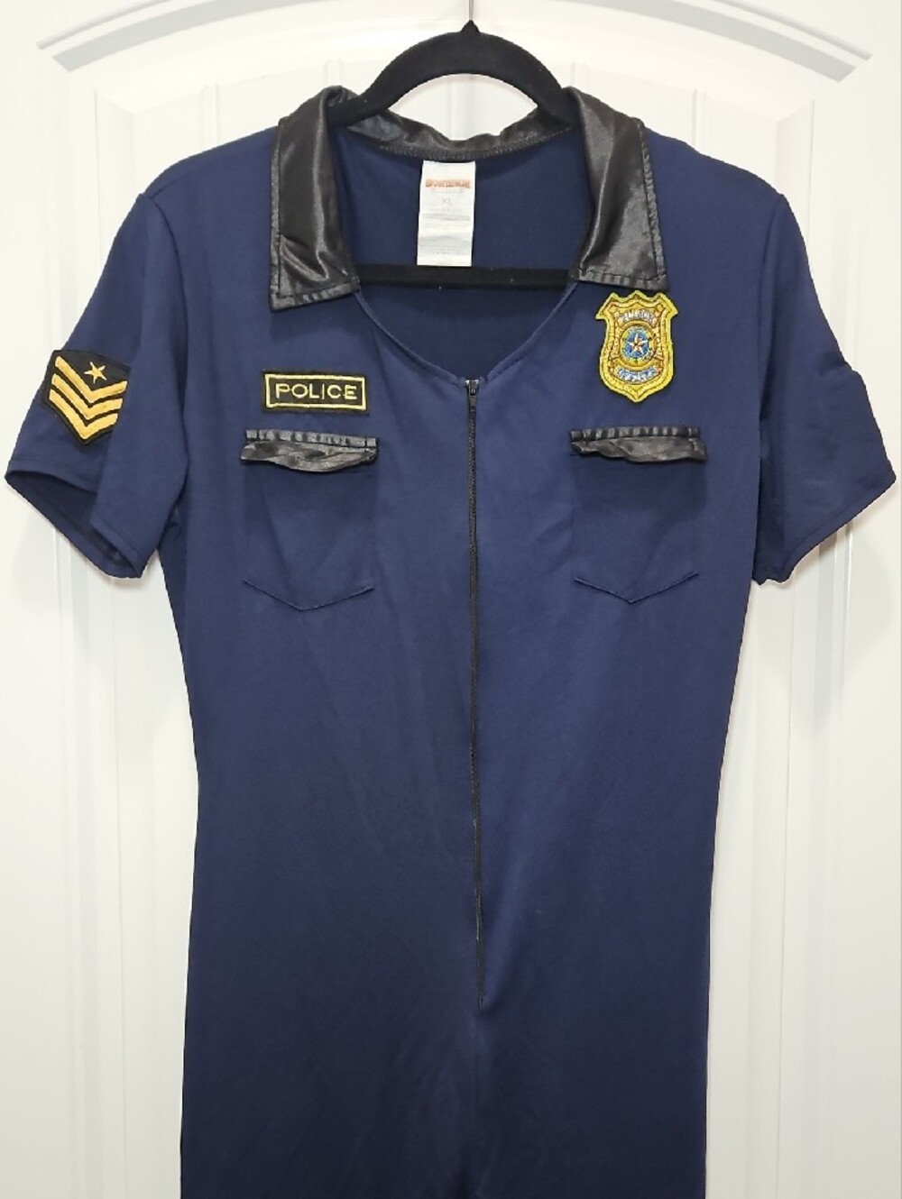 Women's Police Bodysuit Costume Cosplay XL Halloween Party Dress Up - Picture 4 of 12